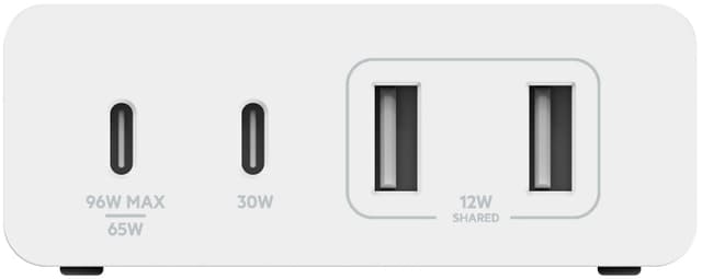 Belkin 108W GaN 4-Port Universal oplader (hvid)