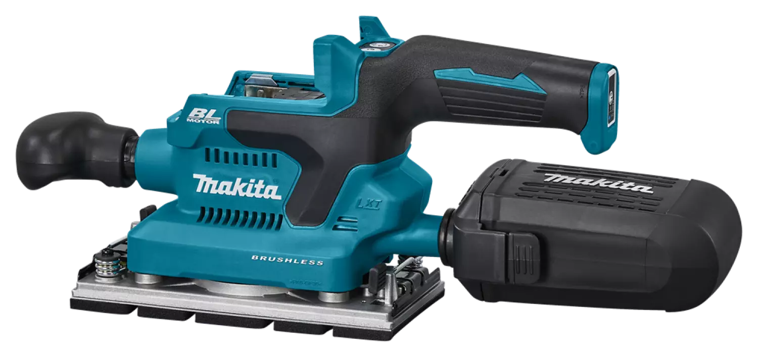 Makita DBO381ZU 18V Li-ion accu vlakschuurmachine body met AWS zender - 93x230mm - koolborstelloos