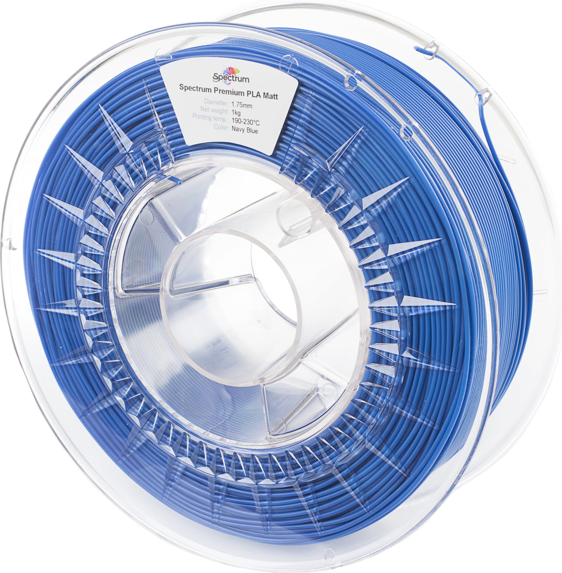 Spectrum  PLA MATT Navy Blue, 1,75 mm (1.000 g)    Mattes Filament mit verbesserten Eigenschaften in Blau