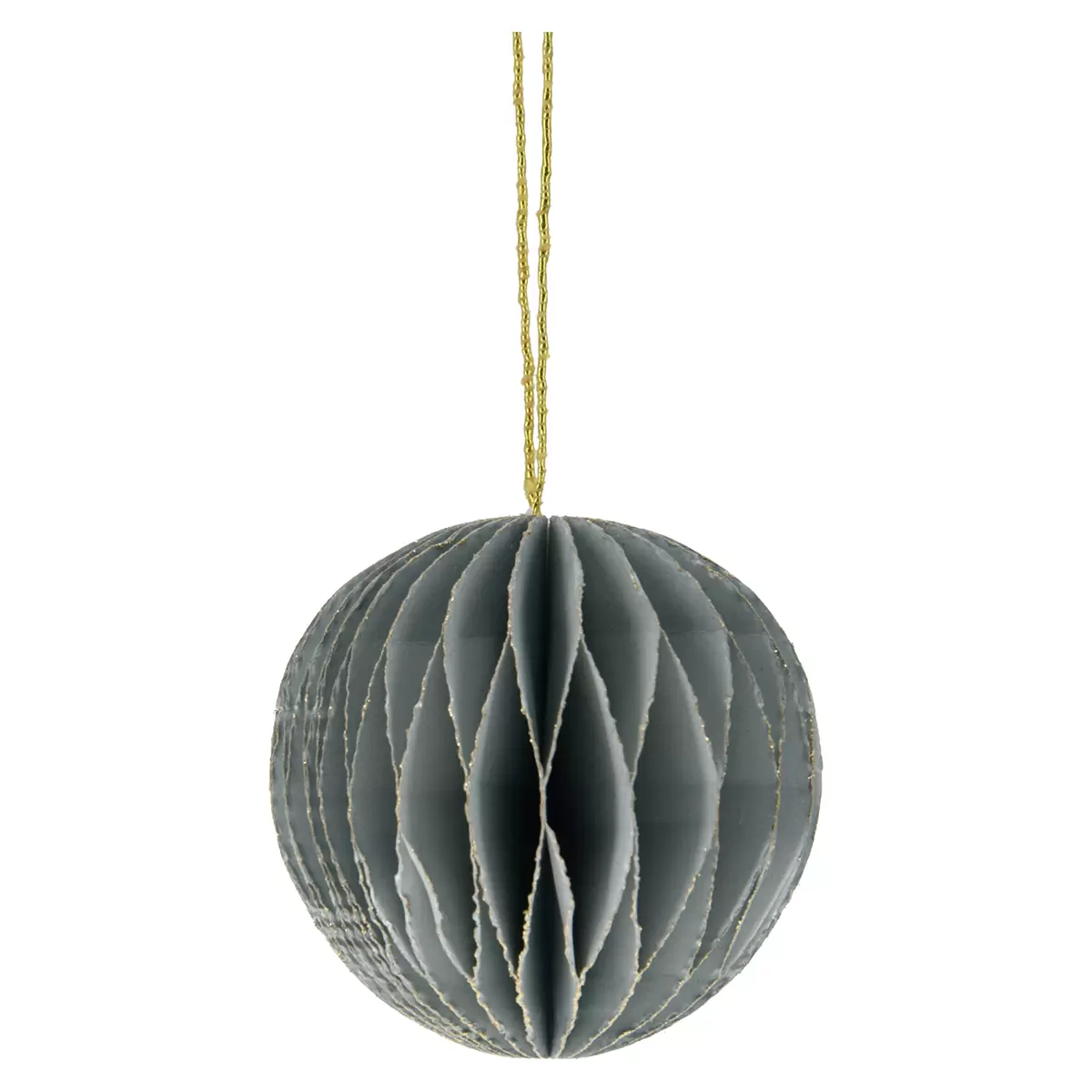 Kugel-Hängedeko Ball Paper grau,anthrazit,schwarz