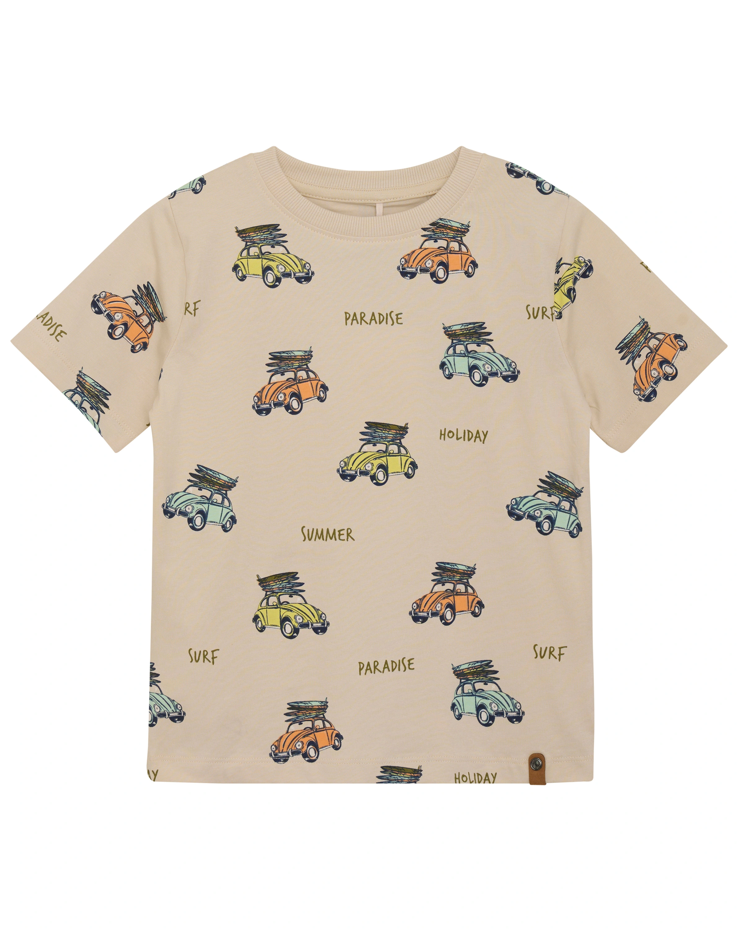 T-Shirt HOLIDAY CAR in beige
