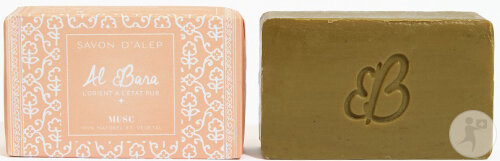 Al Bara Savon Authentique Syrien D'Alep Al Bara Parfum Musc 100g