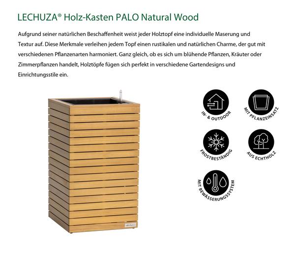 LECHUZA® Holz-Kasten PALO Natural Wood 45,