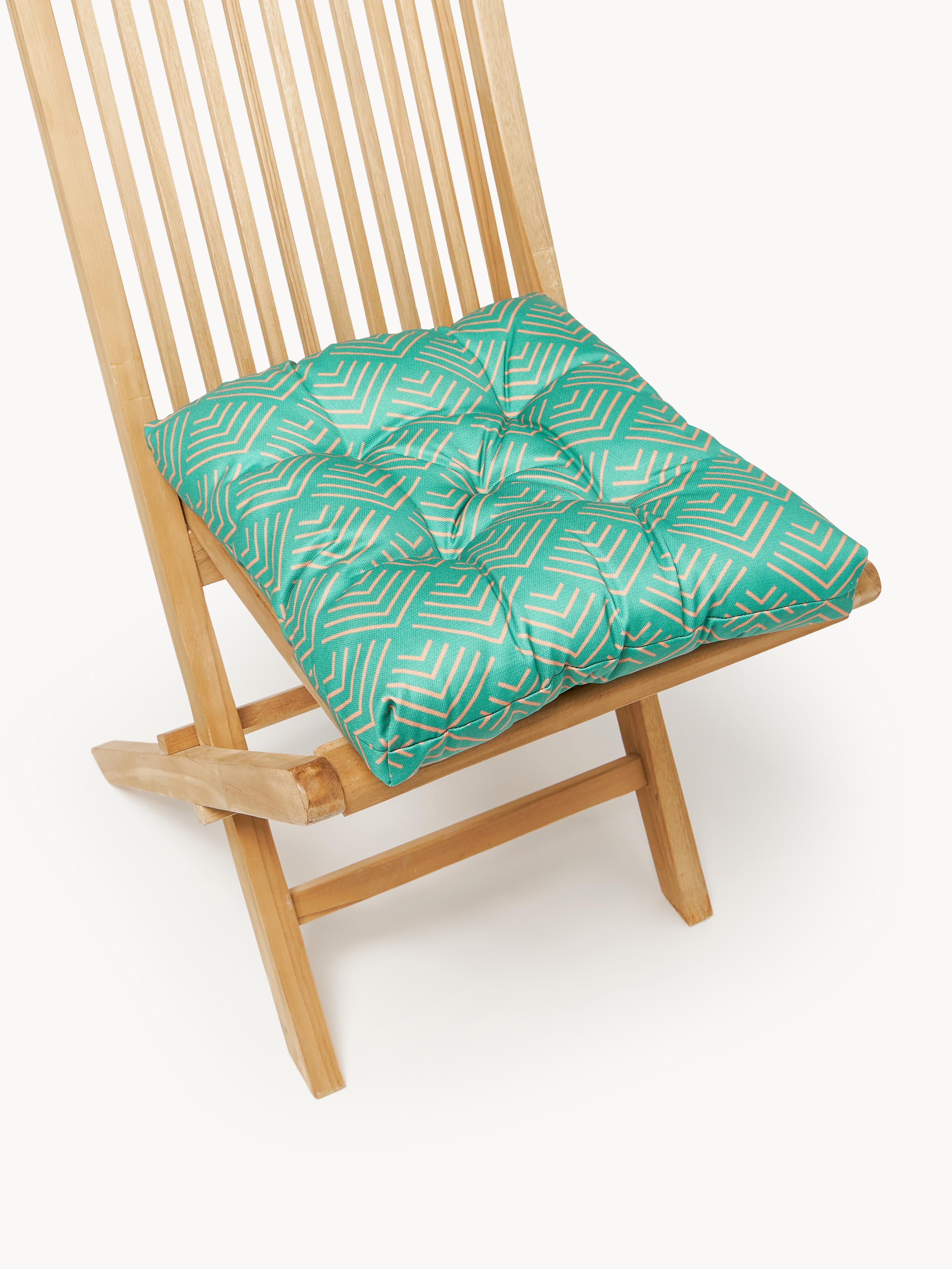 Outdoor stoelkussen Milano met grafisch patroon