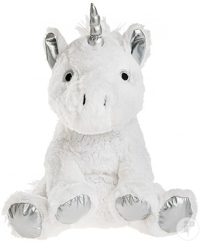 Pelucho Bouillotte Licorne Argent Peluche À Chauffer Au Micro-Onde 1 Pièce