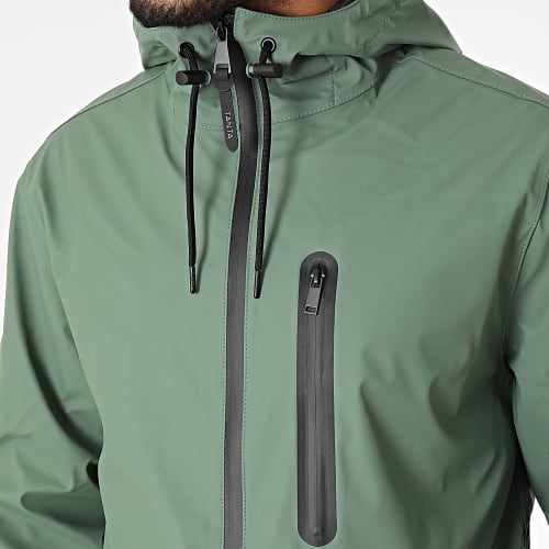 Veste Longue Imperméable T3177 Vert Kaki