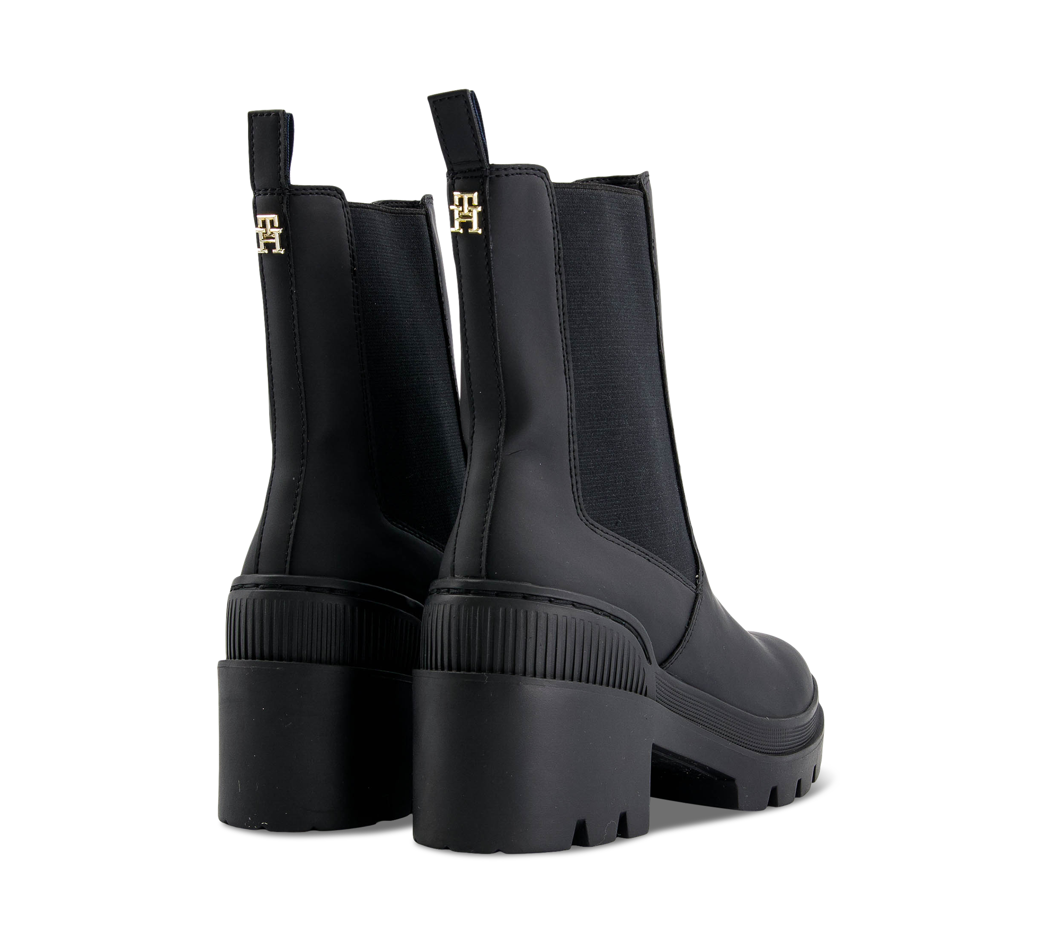 Tommy Hilfiger Rubberized Mid Heel Boot - Gummistiefel Damen