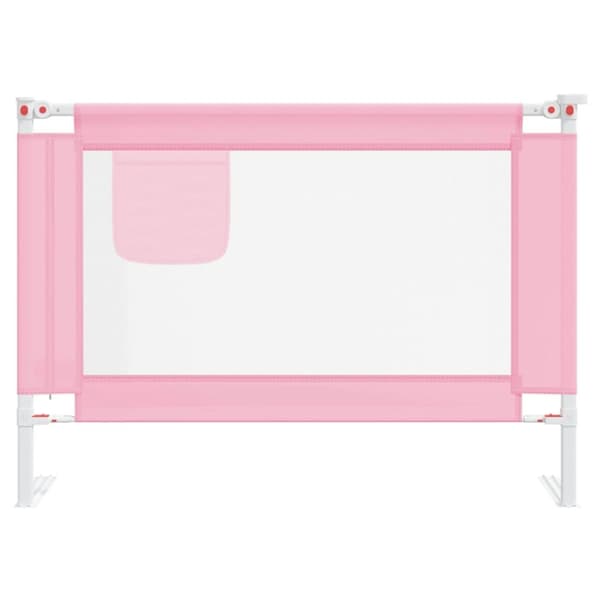 vidaXL Sengehest småbarn rosa 90x25 cm stoff