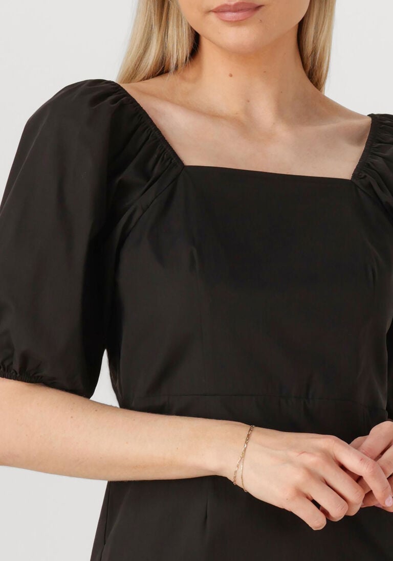 zwarte co'couture mini jurk sannacc knot dress