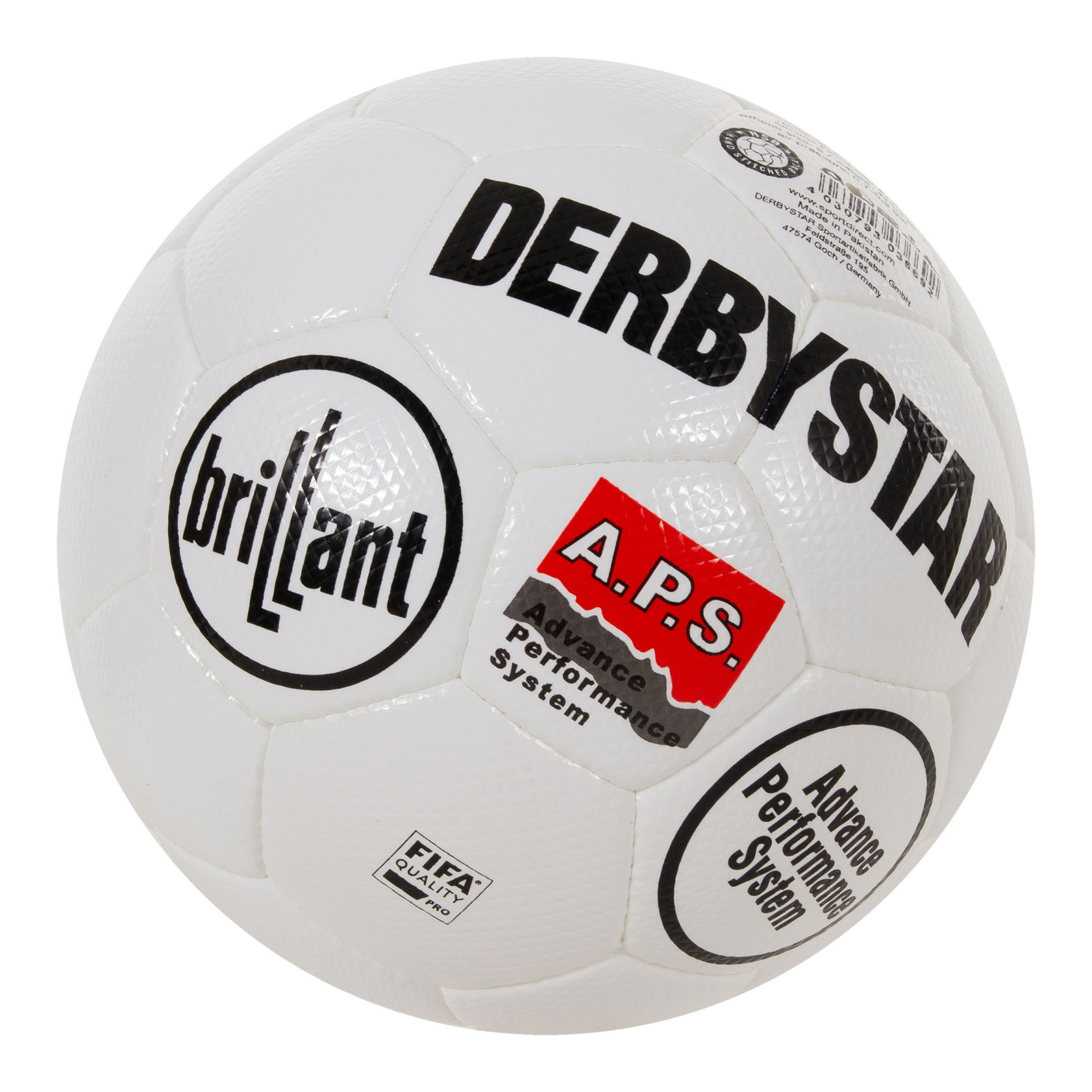 Derbystar Brillant II Voetbal Maat 5 Wit Zwart