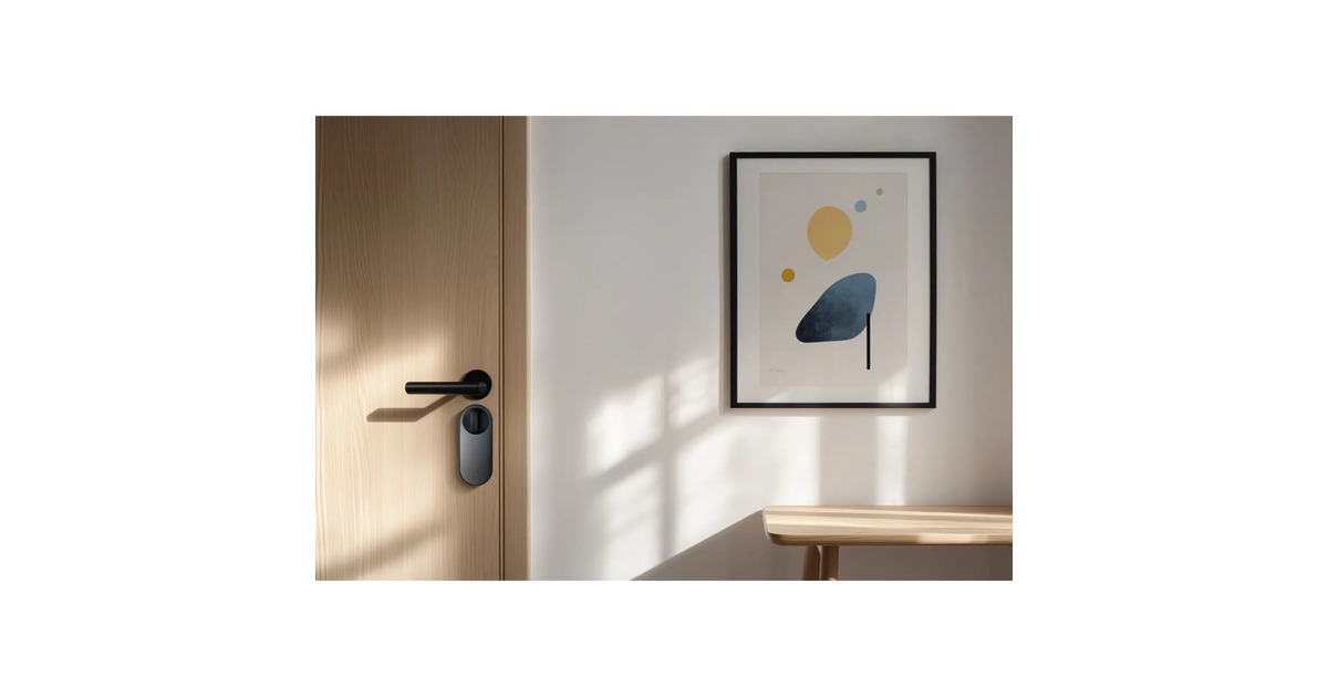 AqaraSmart Lock U200 Lite Kit elektronisch deurslot  (Zwart, Matter via Thread, Bluetooth 5.1, NFC)