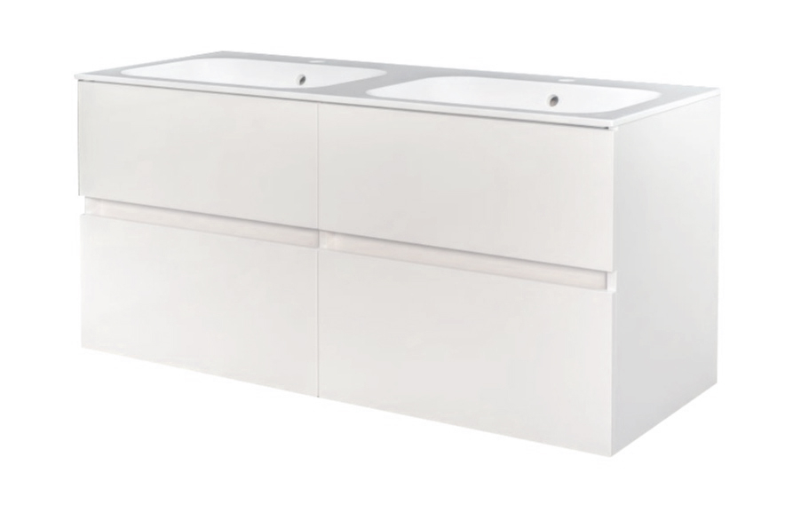 Best Design Bora 120cm greeploos badmeubel zonder wastafel wit