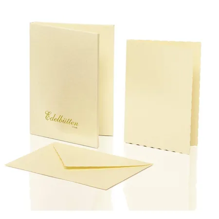 Rössler Edelbütten Kartenmappe A6, ivory