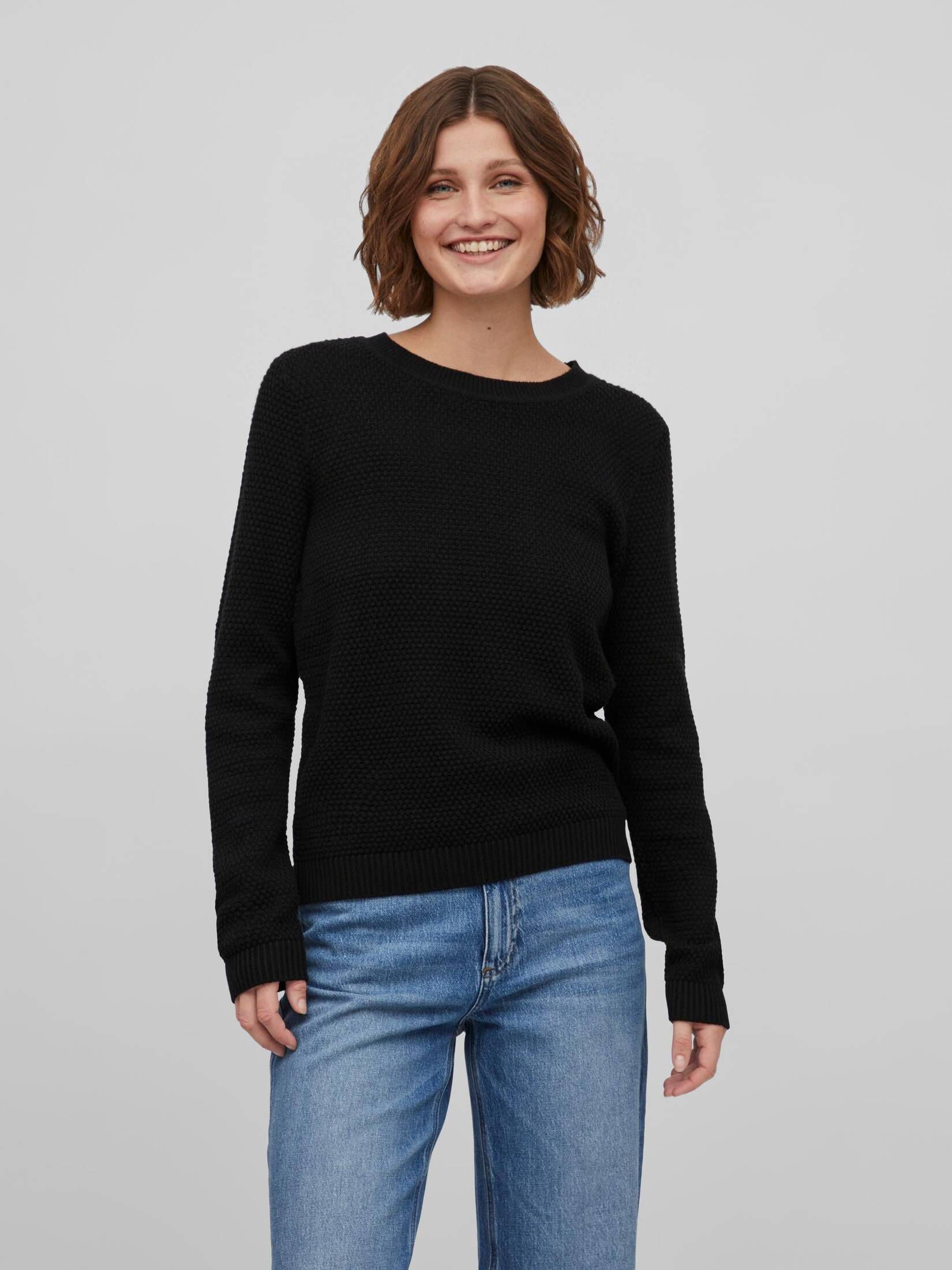 Vila| Damen Strickpullover VIDALO Langarm