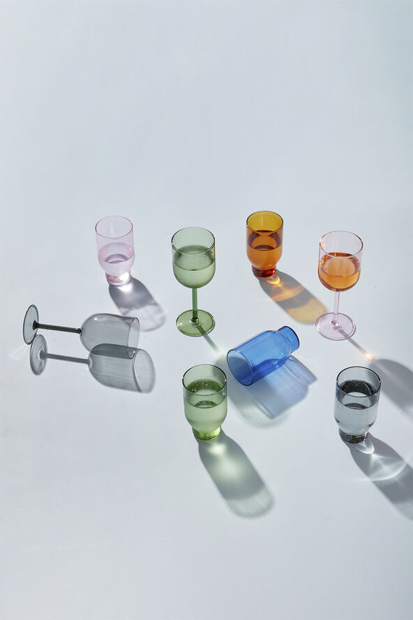 Studio About WATER GLASS, 2 PCS, TALL, SMOKE, 65110S 131