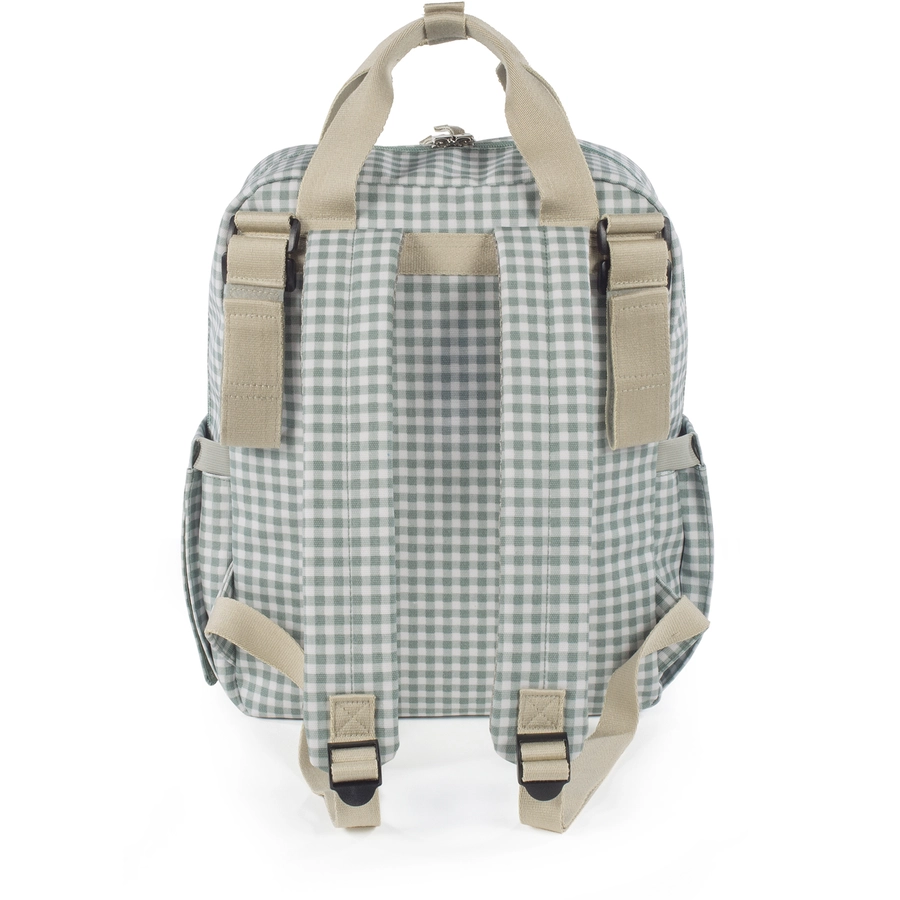 Walking Mum Wickelrucksack I Love Vichy Grün