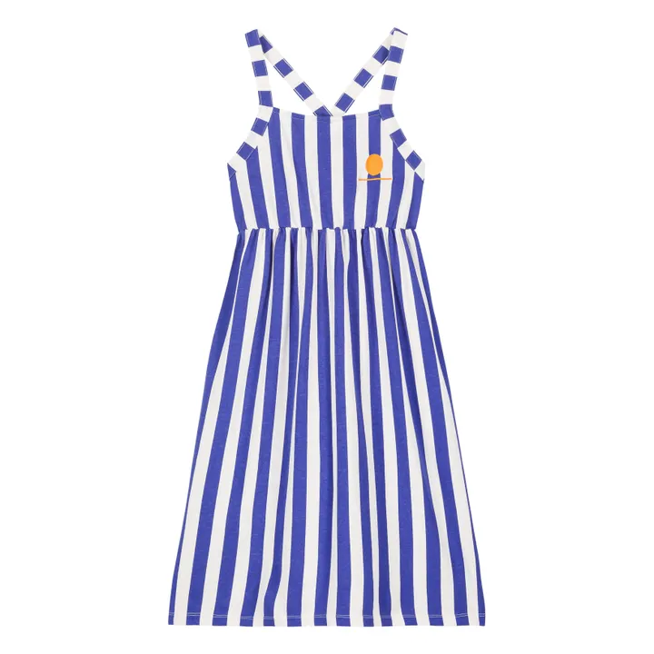 We Are Kids Robe Cleo Rayure Coton Bio | Bleu