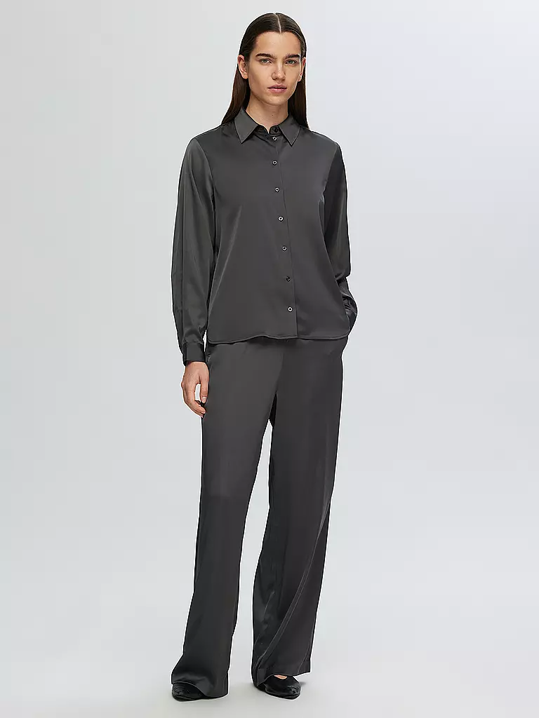 SELECTED FEMME Bluse  SLFLENA-FRANZISKA grau