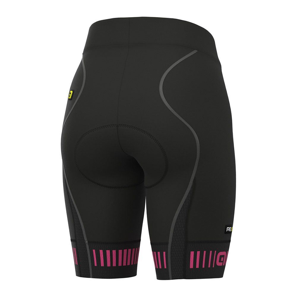 Ale STRADA - Cuissard Femme black/fluo pink