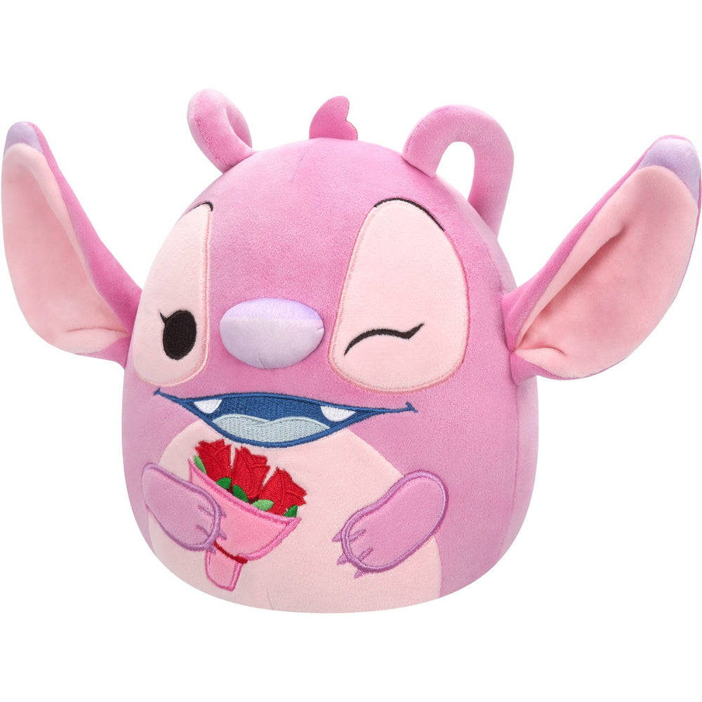 Køb Squishmallows Disney Angel Med Buket 20 Cm