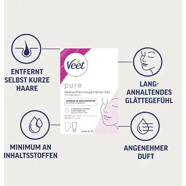 Gesicht Haarentfernungs-Creme Set