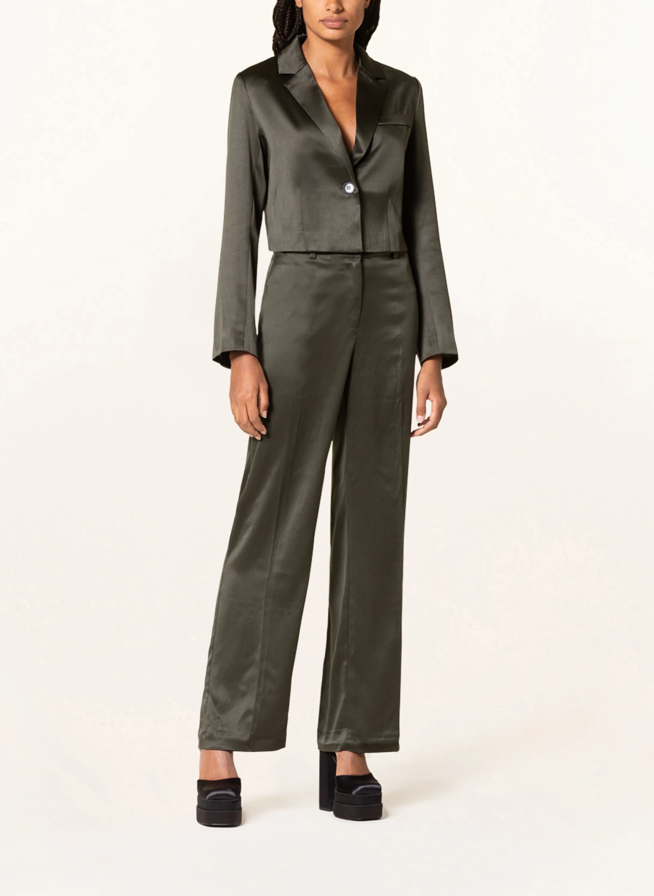 ENVII Cropped-Blazer ENSTEFANE aus Satin
