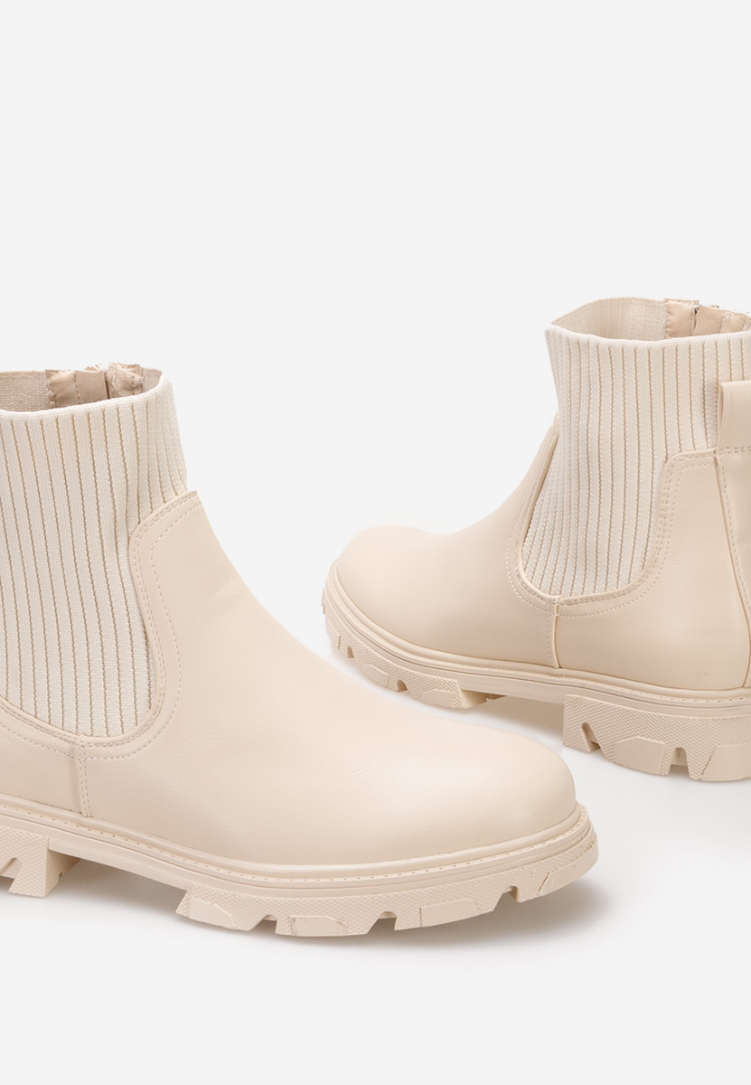 Bottines femme beige Samana