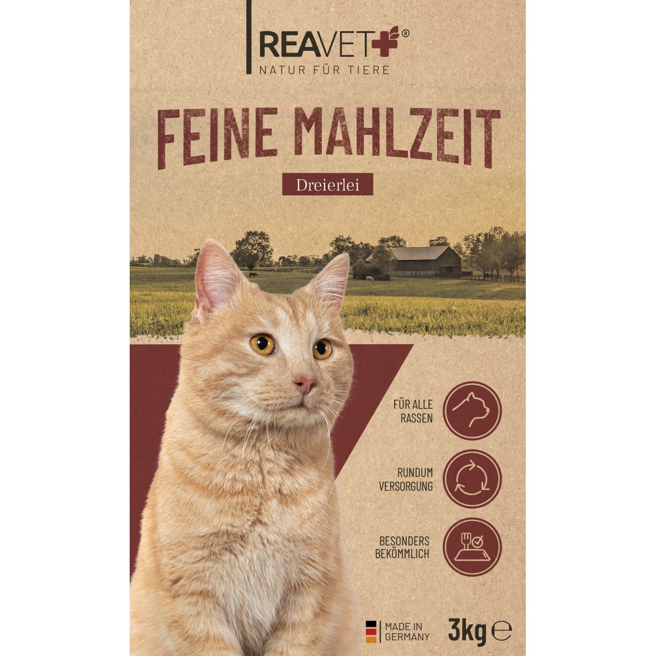 REAVET Trockenfutter Feine Mahlzeit - Dreierlei 3kg