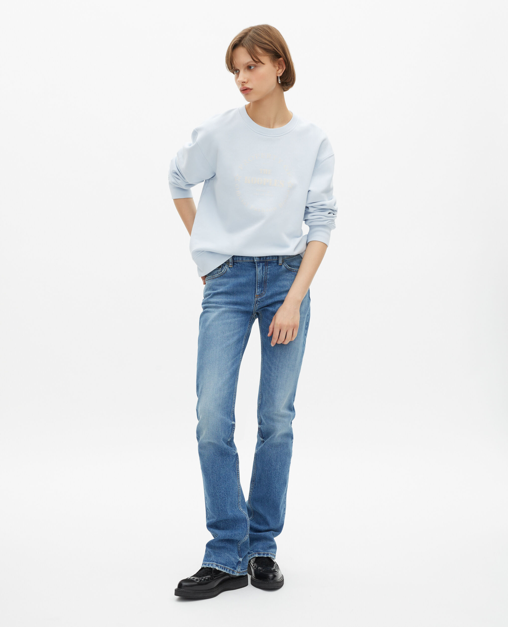 Jean slim long bleu clair