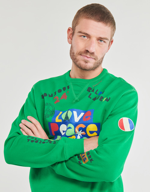 Polo Ralph Lauren - SWEATSHIRT WELCOME IN PARIS Verde / Multicolor /cruise / Verde