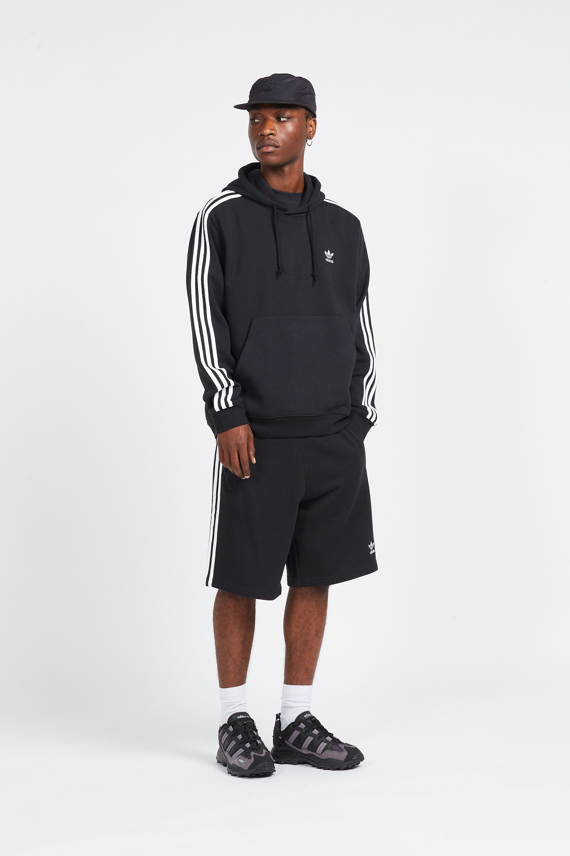 ADIDAS Sweat 3-STRIPES HOODY Noir