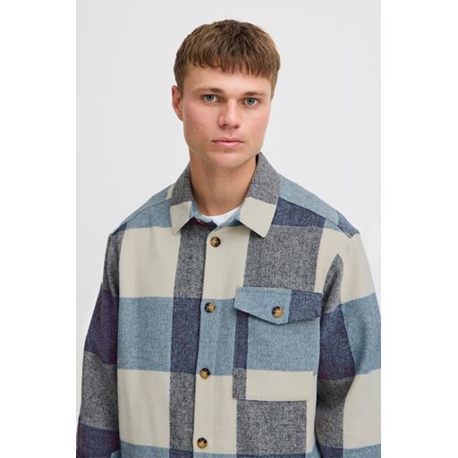 Solid Manheim Skjorte, Faded Denim, XL