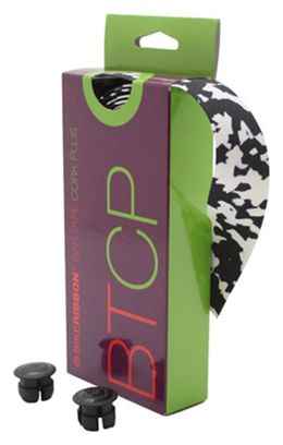 Ruban de guidon Bike Ribbon cork plus noir-blanc