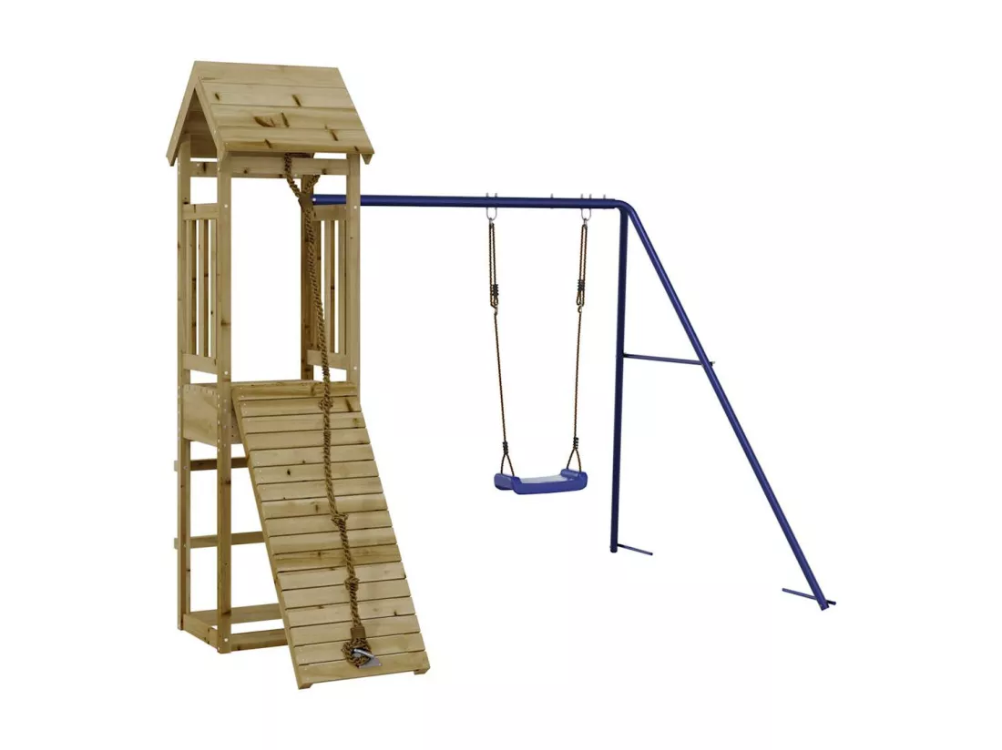 Aire de jeux d'extérieur bois de pin imprégné