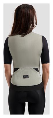 Maillot Manches Courtes Vélo Rogelli Distance II Taupe/Noir Femme
