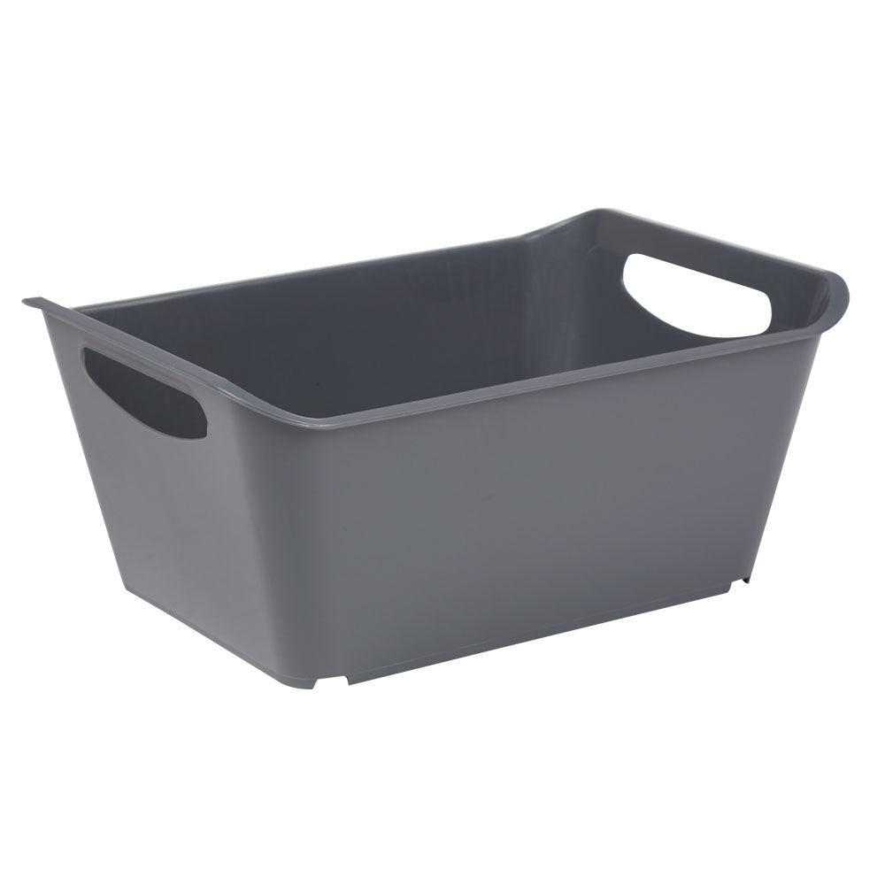 Panière de rangement grise 5 L