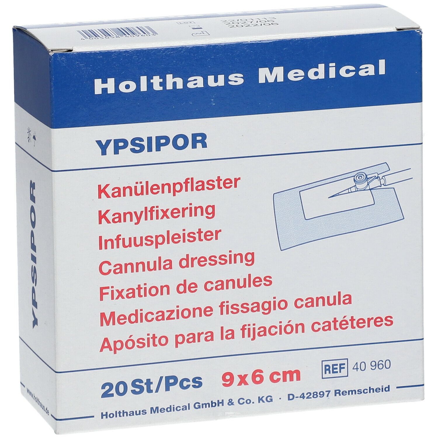 YPSIPOR Kanülenpflaster 9 x 6 cm
