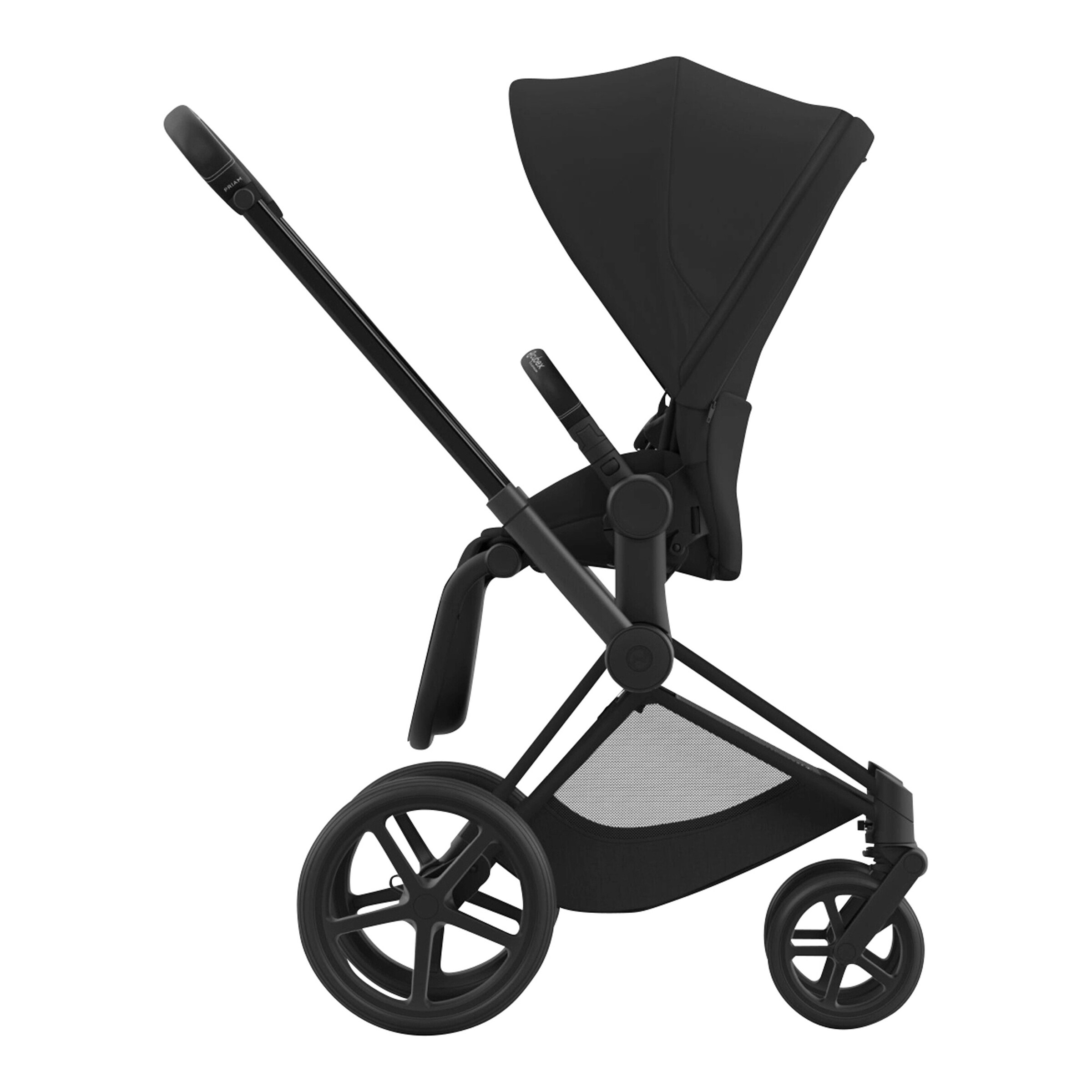 Cybex - PLATINUM Kombikinderwagen PRIAM Trio-Set inkl. Babyschale Cloud T i-Size matt black / sepia black