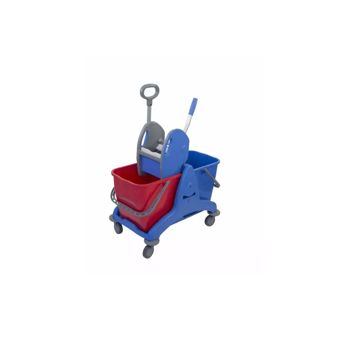 Mopwagen kunststof met handgreep 2 x 25 liter inclusief pers 406040 Betra