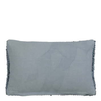 Sierkussen wol blauw - l55xb35xh10cm