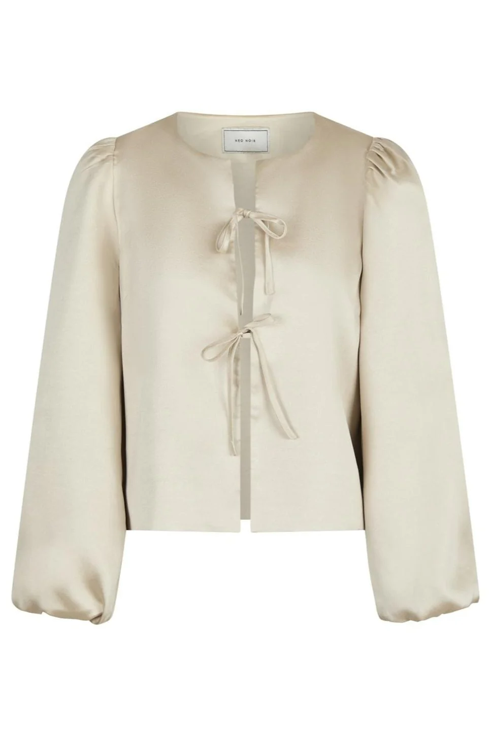 Neo Noir Daliska Dull Satin Blouse sand