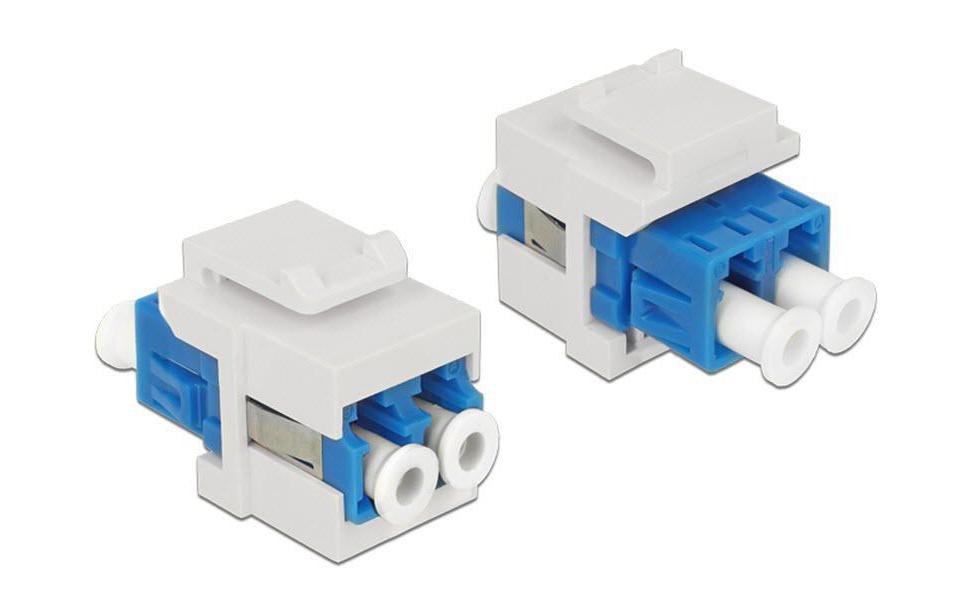 Keystone-Modul LWL Singlemode LC-LC DuplexModul zum Verlängern einer Lichtwellenleiterverbindung