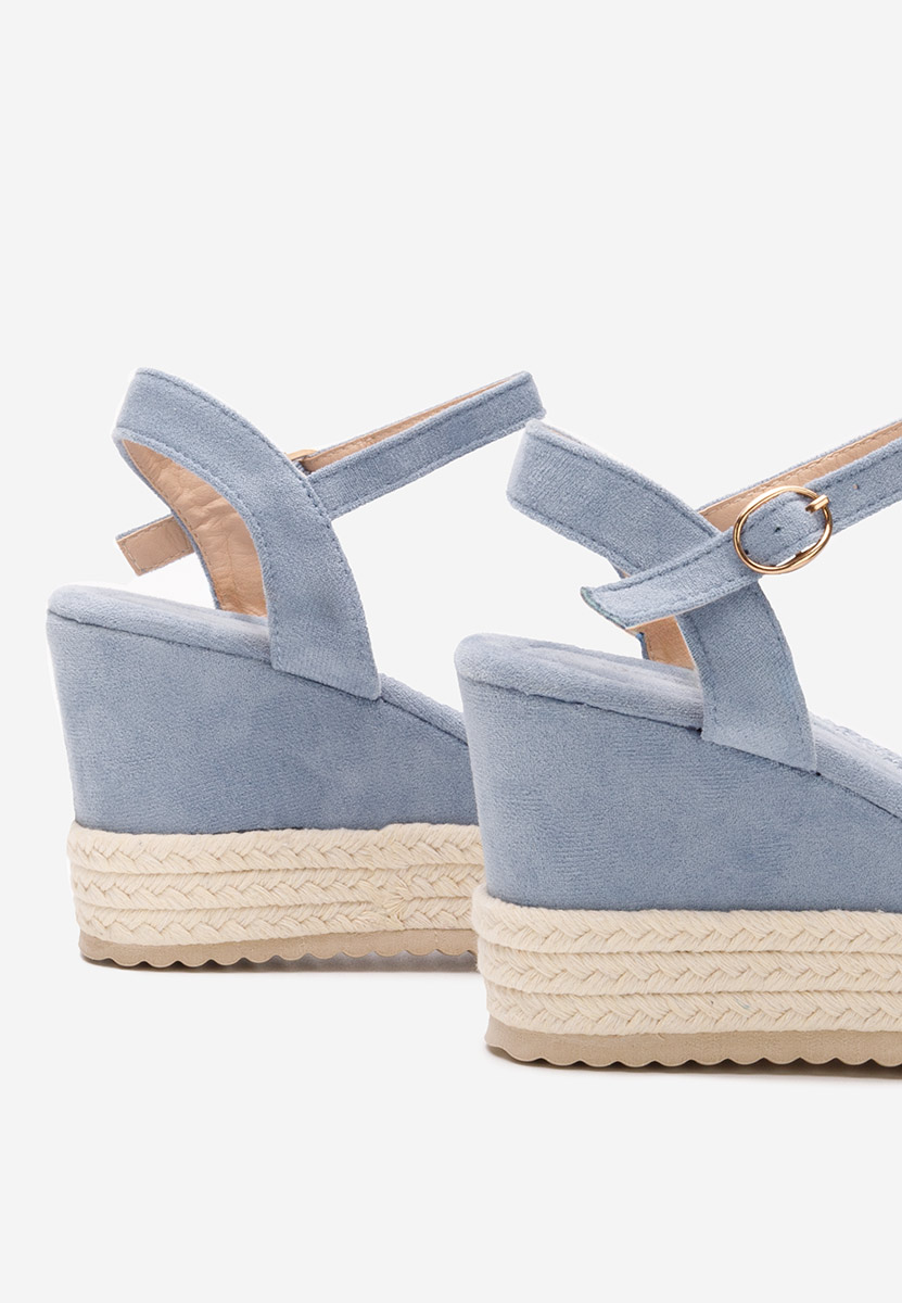 Sandales à plateforme bleues Miliana