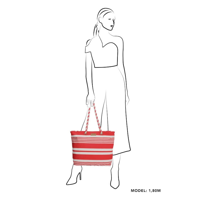 PE Florence Leisure Shopper Rood / Wit