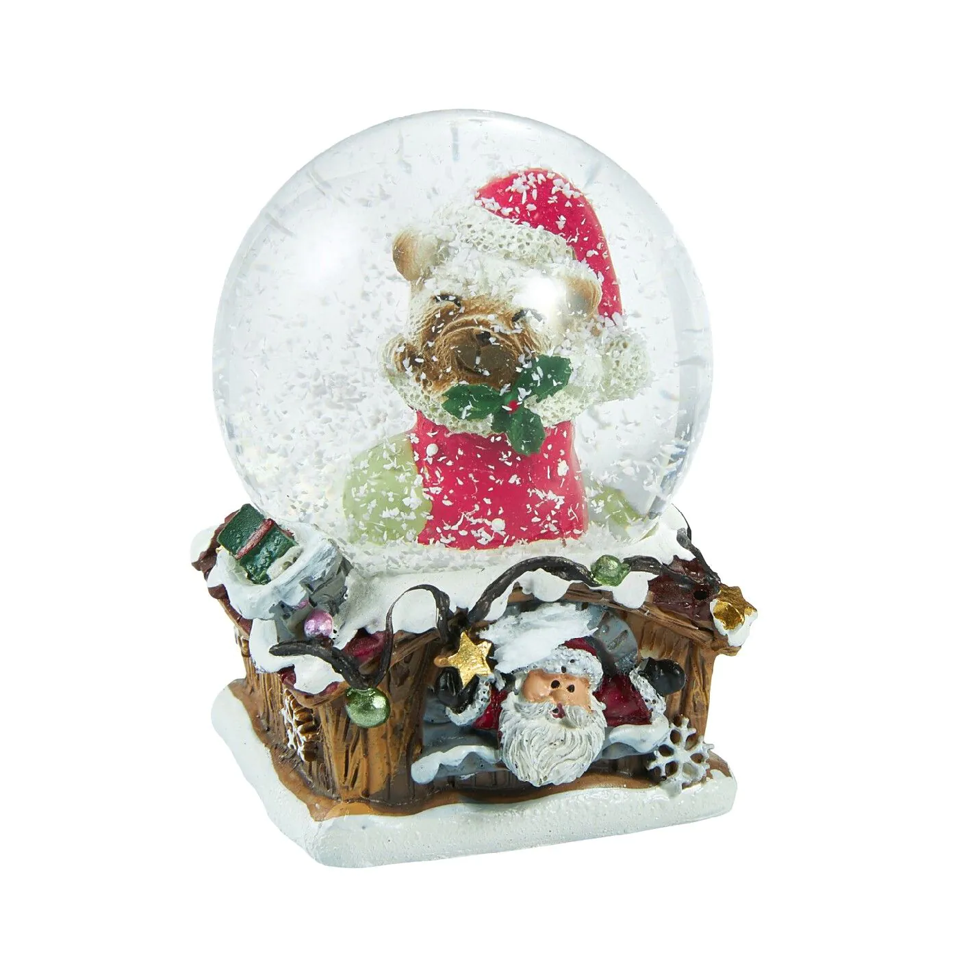Schneekugel Hund, Mops, 4.5 x 6 cm