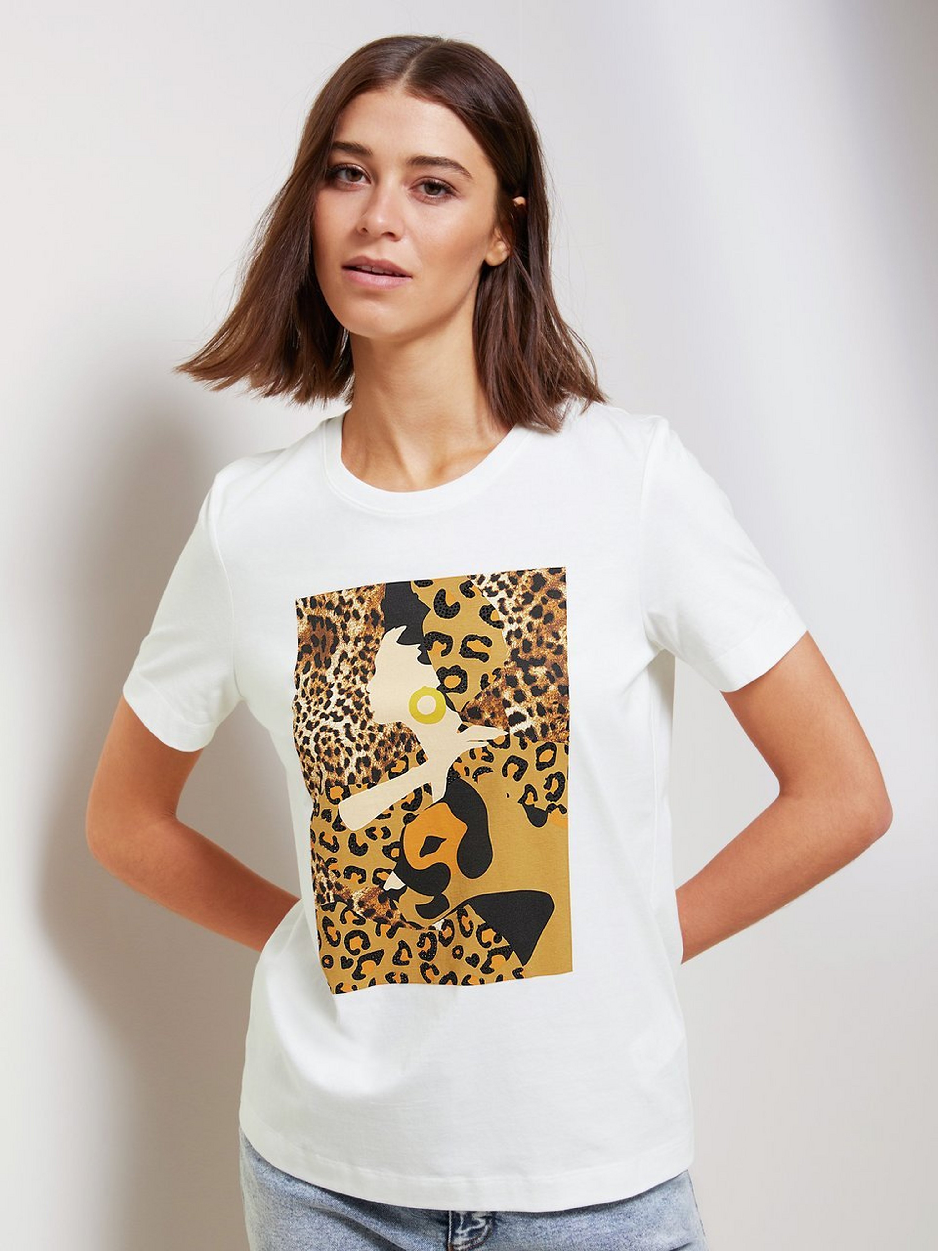 Rundhals-Shirt