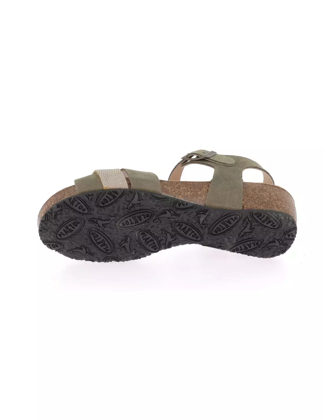 PLAKTON NUBE - Sandales & nu-pieds LIGHTKAKIPLATINO
