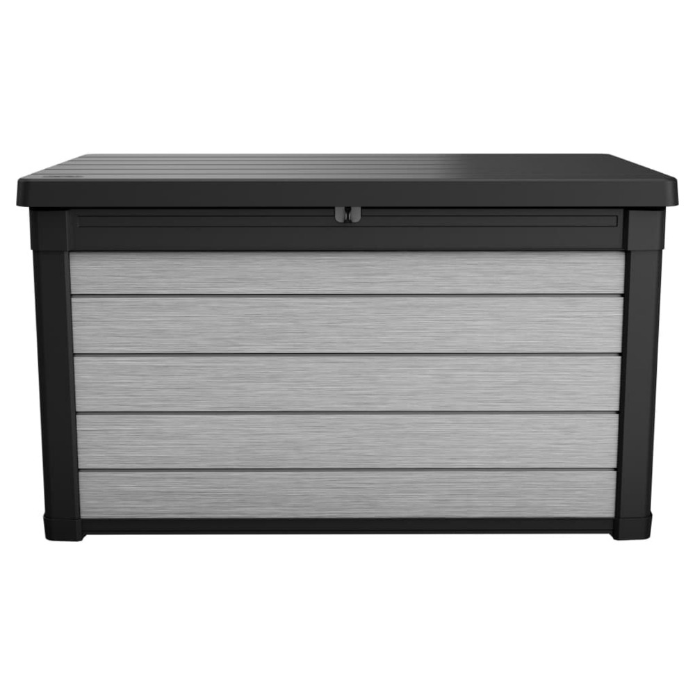 Boîte de rangement de jardin denali 380 l anthracite