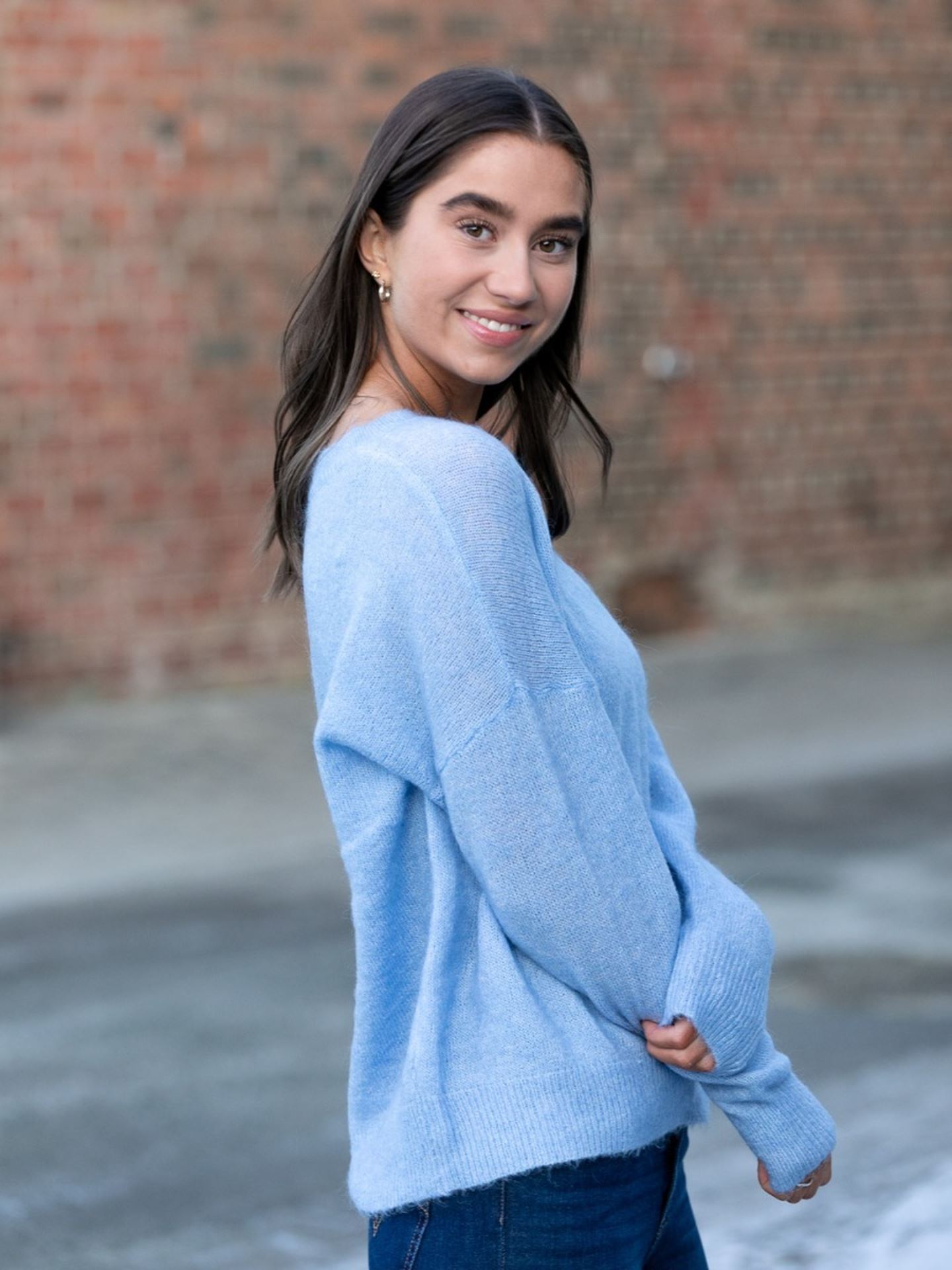 Femme Mohair O-Neck Pullover
