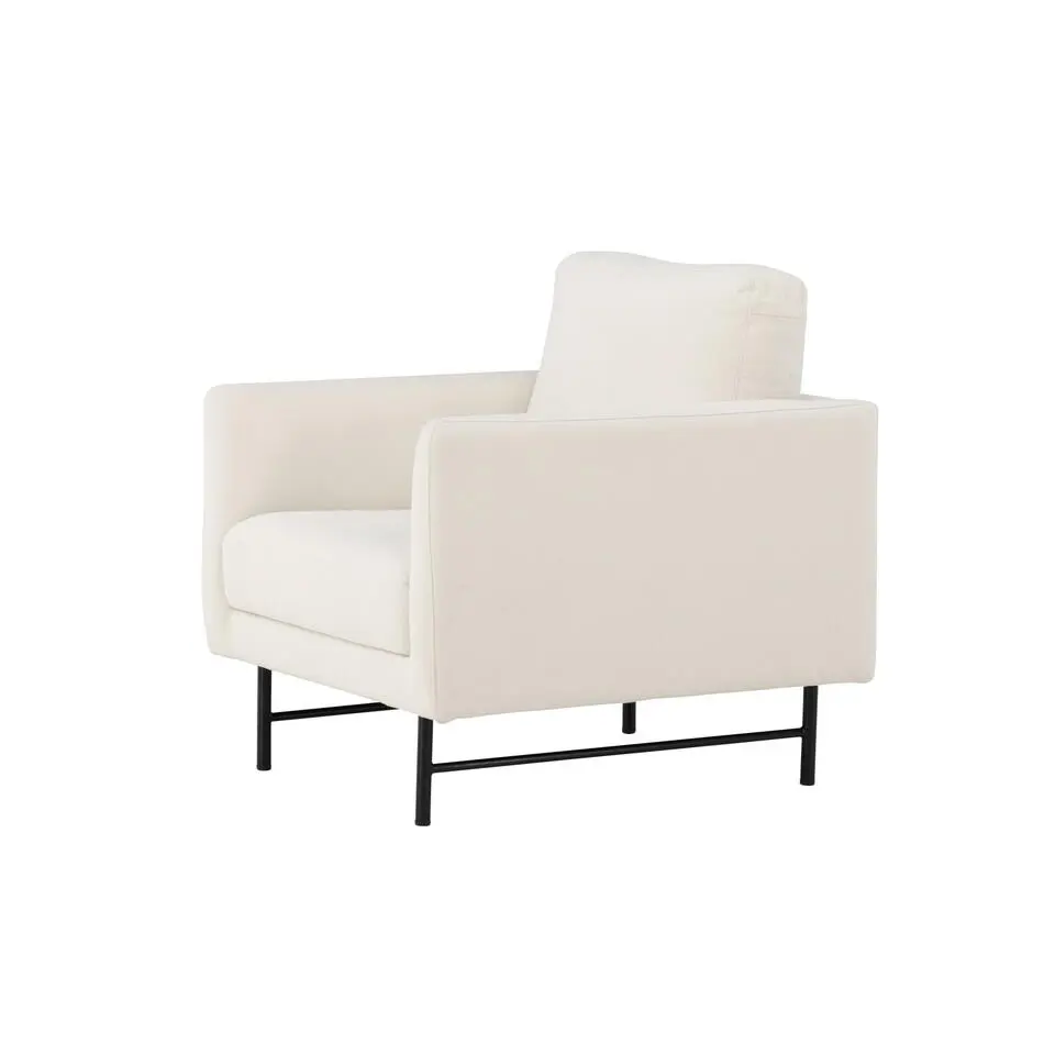 Fauteuil Wit Stof - 86x87x68cm - Sky